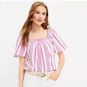 Loft Square Neck Blouse, NWT